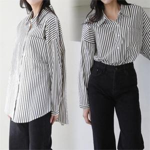 [강물처럼]위쉬몰 LY 오버줄지포켓롱남방(K664H212) 빅사이즈 (9