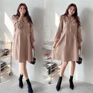 [강물처럼]위쉬몰 BN 트위드카라버튼원피스(K658H212) 빅사이즈