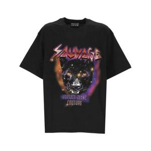 베르사체 Sauvage 그래픽 티셔츠 소바주 78GAHC04CJ01C 899
