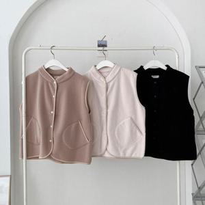 [강물처럼]빅사이즈사랑해요 K730L301 데일리양털카라베스트 KD