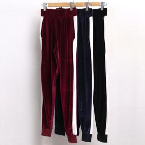 [강물처럼]빅사이즈사랑해요 4114L301 라인벨벳조거바지 IN (942