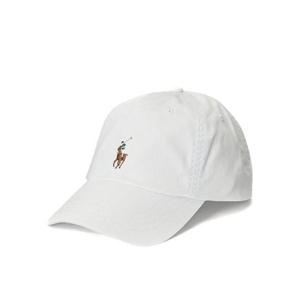 폴로 랄프로렌 포니 로고 캡 화이트 710834737019