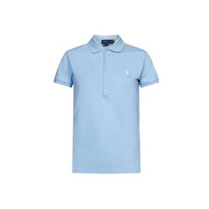 26SS 포니 로고 자수 슬림핏 카라 티셔츠 스카이블루 211870245 023