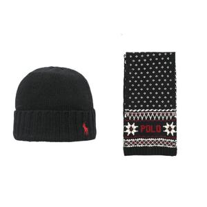 [폴로랄프로렌] 남녀공용 노르딕 기프트 세트 목도리 머플러(PC1521 001)