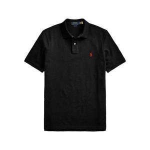 26SS 레드 포니 자수 클래식핏 카라 티셔츠 블랙 710783656 020