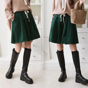 [강물처럼]위쉬몰 EM 모찌골덴와이드반바지(K705H212) 빅사이즈