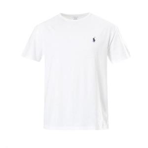 랄프로렌 포니로고 자수 크루넥 반팔 티셔츠 화이트 710707087003