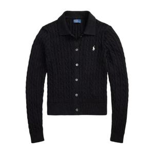 26SS 포니 자수 케이블 클래식 폴로 가디건 블랙 211971881 003