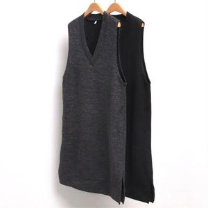 [강물처럼]빅사이즈사랑해요 8009L301 조끼골지브이원피스 MN (9