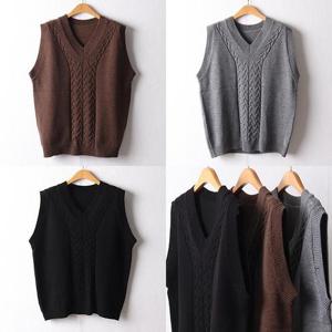 [강물처럼]위쉬몰 EB 와이라인꽈배기조끼(F711H301) 빅사이즈 (9