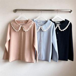 [강물처럼]빅사이즈사랑해요 K713L212 러블리카라진주버튼티 BN