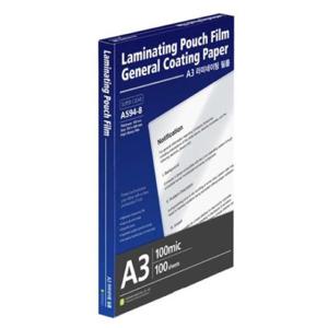 [문구] 문화 코팅필름 A594-8 100mic 100매 A3 기계 코팅지MB