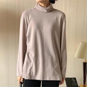 [강물처럼]아이우먼 심플터틀넥기모긴팔티 SSN766M212 빅사이즈