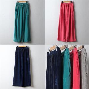 [강물처럼]위쉬몰 DO 벨벳와이드밴딩팬츠(J565H212) 빅사이즈 (9