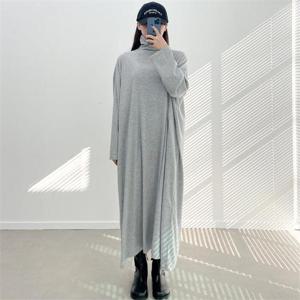 [강물처럼]아이우먼 무지폴라기모롱원피스 TON727M212 빅사이즈