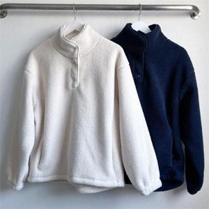 [강물처럼]빅사이즈사랑해요 K621L212 버튼후리스맨투맨티 GG (9