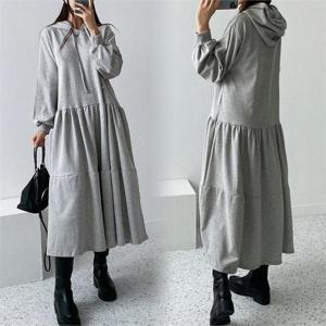 [강물처럼]위쉬몰 RA 후드기모캉캉롱원피스(G306H211) 빅사이즈