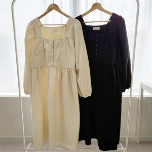 [강물처럼]빅사이즈사랑해요 K774L301 고리단추기모원피스 DL (9