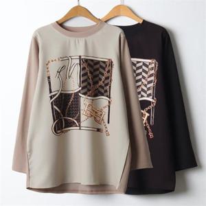 [강물처럼]위쉬몰 OL 비비커트나염긴팔티(J425H211) 빅사이즈 (9