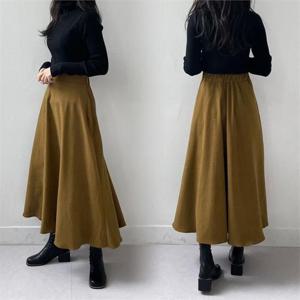 [강물처럼]위쉬몰 CR 플레어뒷밴딩롱스커트(G299H211) 빅사이즈