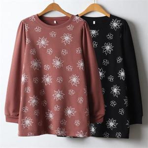 [강물처럼]위쉬몰 MN 플라워나염긴팔티셔츠(J461H211) 빅사이즈