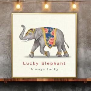 아파트풍수인테리어 코끼리 그림 액자 풍수에 좋은 50G 3ELE3