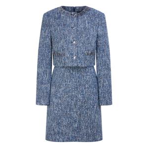 질스튜어트 뉴욕 여성 26SS 네이비 멜란지 코튼혼방 트위드원피스 JSDR6B190N3