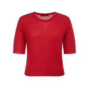 질스튜어트 뉴욕 여성 26SS 레드 단색 울 반팔니트 JSSW6B360R2