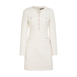 질스튜어트 뉴욕 여성 26SS 아이보리 글리터장식 코튼혼방 트위드원피스 JSDR6B120IV