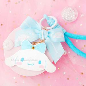 산리오 시나모롤 페이스 PU 키링