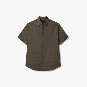 [엠포리오 아르마니]남성 히든 버튼업 시어서커 셔츠(A516104025)