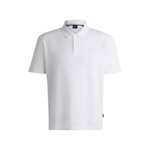 25SS 휴고보스 스크립트 로고 코튼 반소매 폴로셔츠 50531402100 WHITE DOM