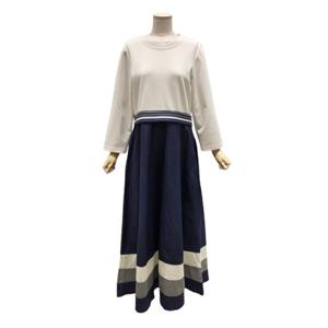 [에이지도르]스트라이프 배색 원피스(ALSISPO176)