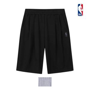 [엔비에이]남녀공용 오버핏 에센셜 로고맨 버뮤다스웨트 팬츠 면 반바지 N262TP011P