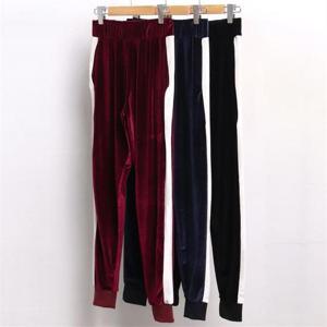 [강물처럼]빅사이즈사랑해요 4114L211 라인 벨벳 조거 바지 IN (