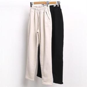 [강물처럼]빅사이즈사랑해요 7955L211 기모 스판 배기 팬츠 LO (