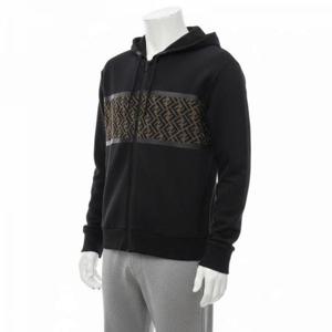 펜디 FF 로고 후드 집업 남성 자켓 블랙 FAF533 AD3D F0GME