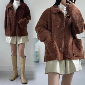 [강물처럼]위쉬몰 YP 양털카라버튼무스탕(G177H211) 빅사이즈 (9