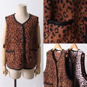 [강물처럼]위쉬몰 YP 레오파드양털버튼조끼(F838H211) 빅사이즈