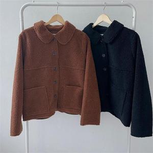 [강물처럼]빅사이즈사랑해요 G177L211 양털포켓카라무스탕 YP (9