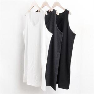 [강물처럼]빅사이즈사랑해요 1928L211 일상 사계절 롱 나시 WW (