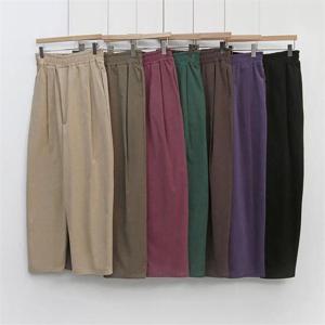 [강물처럼]빅사이즈사랑해요 K531L211 컬러통밴딩기모팬츠 BQ (9