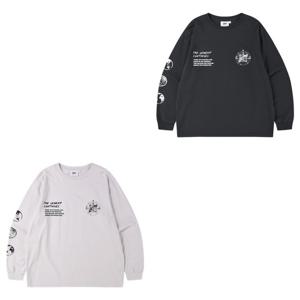 [지프] 남녀공용 등판레터링 긴팔 티셔츠 JR2TSU020