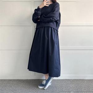 [강물처럼]아이우먼 페이싱크로플원피스 SMN864M301 빅사이즈 (9