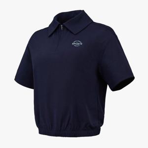 프로스펙스 세미크롭 하프집업 여성 폴로 카라 반팔 티셔츠 PW3WS24M312