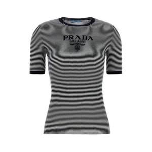 프라다 반팔 티셔츠 P24T1FSWMO19BV F022X Stripped