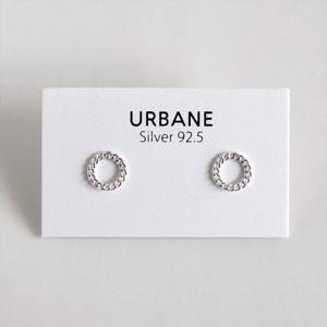 [폭스타일] 실버925 체인 써클 귀걸이