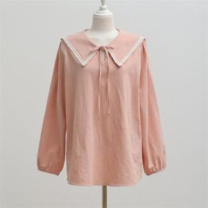 [강물처럼]아이우먼 로제레이스블라우스 WBN887M301 빅사이즈 (9