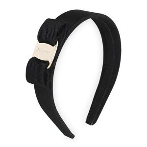 페레가모 여성 바라 보우 금장 리본 헤어밴드(블랙) 344311 572738