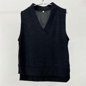 [강물처럼]빅사이즈사랑해요 J368L301 브이넥언발니트롱베스트 W